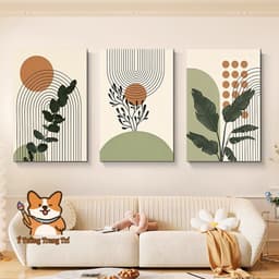 Bộ 3 Món Trang Trí Tường Phong Cách Bohemian Tối Giản Tranh In Nghệ Thuật Mới Lạ Dùng để Trang Trí Phòng Khách 2