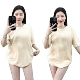 Áo phông thun nữ mẫu mới chất cotton su form rộng túi zip tay lỡ, tổng hợp -thoitrangbonmua 2