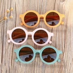 Kính Mát Cho Bé - Kính Thời Trang Gọng Tròn Chống Tia UV - Kính Râm Cho Trẻ Em - Mắt Kính Bé Trai - Mắt Kính Bé Gái 2