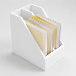 Khay Đựng Hồ Sơ 2 Ngăn MDF Phủ Melamine | Kệ Đựng Tài Liệu A4 Để Bàn Văn Phòng Màu Ngẫu Nhiên LUX13 3