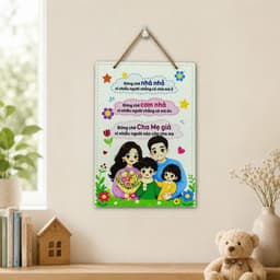 Bảng Gỗ Decor Gia Đình - Quy Tắc Ý Nghĩa Treo Tường Trang Trí Nhà Cửa 5