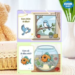 Thẻ Flash EVON BABY dạy bé tập nói - ĐỒ VẬT VỊ TRÍ Ở ĐÂU NHỈ ? 3