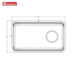 Chậu rửa bát Konox Tari Smart 8047PP 5