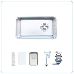 CHẬU RỬA BÁT 1 HỐ NOBINOX NOVA A283D 8