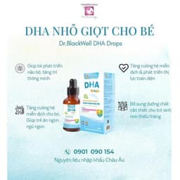 DHA Drops DR brackWell giúp bé phát triển não bộ , tốt cho mắt  , giúp bé nhanh nói  tập trung> BUN BUN SHOP 2