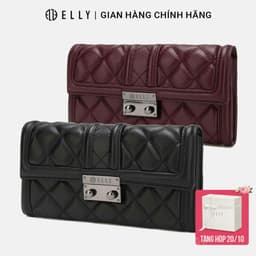 [Tặng hộp 20.10] Clutch nữ ELLY EC69 ví cầm tay da thật cao cấp dự tiệc công sở thời trang sang trọng 1