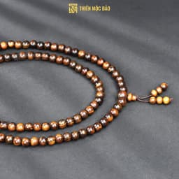 Vòng Tay Gỗ Bách Xanh Mộc Châu 108 Hạt 6/8mm Chìm Nước VIP Thơm Ngọt Tự Nhiên | Vua Vòng Gỗ 8