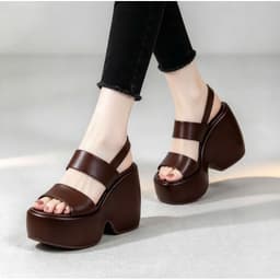 GIÀY SANDAL ĐÉ LÕM HAI QUAI PHỐI KIỂU MỚI CAO CẤP NHẤT 10CM. 6