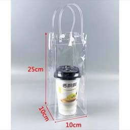 Túi Nhựa PVC Đựng Bình Nước Mang Đi - Túi Trong Suốt Đựng Cốc Giữ Nhiệt 1