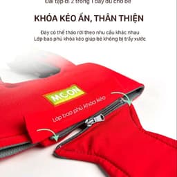 Đai tập đi 2 trong 1 ôm ngực và luồn chân, đai tập đi thiết kế thông minh an toàn cho bé 6