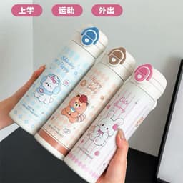 Bình Nước Giữ Nhiệt 316 Thép Không Gỉ Giữ Nhiệt Cốc Một Cốc Ba Uống Nắp Thoát Cốc -khosianhvy8386 4