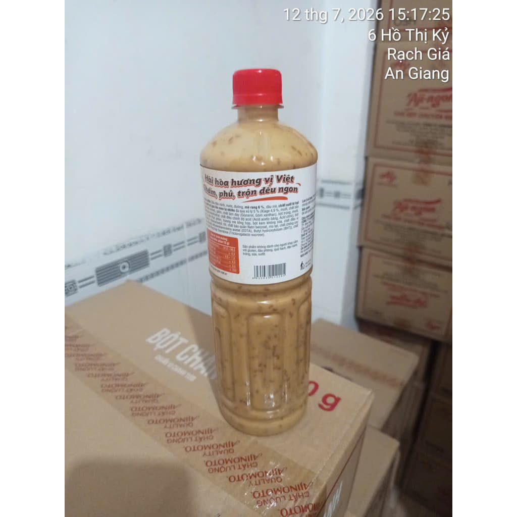 Chính Hãng FULL VAT Xốt mè rang aji mayoy 1.04kg - Chai