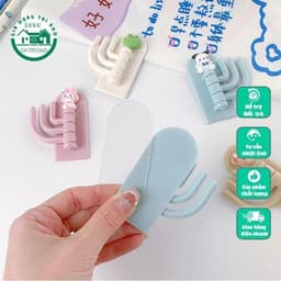Móc Dán Tường 3 Chấu Dễ Thương, Móc Treo Đồ 3 Chấu Đa Năng Tiện Lợi Họa Tiết Dễ Thương VOICON-[NHI66] 4