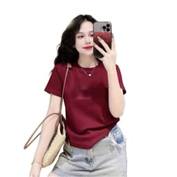 [ Áo Thun MỎNG ] Áo thun cotton nữ Bình Dân cổ tròn vải mỏng nhẹ theu bọt biển dễ thương -thoitrang99 9