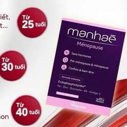 Viên uống nội tiết tố nữ Manhae Mesnopause cân bằng nội tiết nữ làm đẹp da nhập khẩu Pháp 30 viên <BUN BUN SHOP 20 4