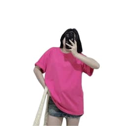 Áo thun , áo 3158 cotton khô, áo thun nữ form rộng nam nữ tay lỡ mẫu trơn unisex -chữ POPOP 3