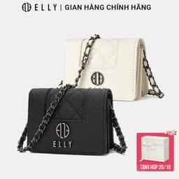 [Tặng hộp 20.10] Ví nữ ELLY EV98 da thật cao cấp ví cầm tay đeo chéo đeo vai mini chính hãng 1