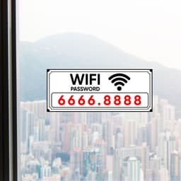 [Hỏa Tốc] Decal Dán Cửa Báo Hiệu "Wifi Password" Chống Thấm Nước, Bền Đẹp 6