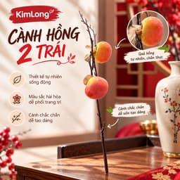 Cành Hồng Nhân Tạo Tết: Trang Trí Phòng Khách Rực Rỡ Với Hoa Giả Bình Hoa Đẹp Ngày Tết 2
