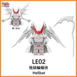 Minifigure Hellbat - Đồ chơi lắp ráp xếp hình mô hình nhân vật siêu anh hùng người Dơi địa ngục 3