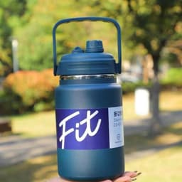 Bình Nước Giữ Nhiệt FIT Dung tích 2500ml/2000ml/1500ml - Miệng Rộng, Ống Hút, Đầu Rót, Tay Cầm Tiện Lợi 5