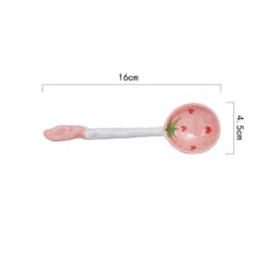 Cốc/Ly uống nước Gốm Sứ họa tiết Tim Hồng [ TẶNG KÈM THÌA SỨ ] 3