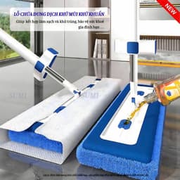Cây Lau Nhà Tự Vắt SUMI Thế Hệ Mới 2026, Cây Chổi Lau Nhà Microfinick Đa Năng Làm Sạch Thông Minh 360 Độ,SH5C 5