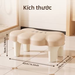Ghế Kê Chân Bồn Cầu - Ghế Đi Vệ Sinh Bằng Nhựa PP Chống Trượt Cho Người Lớn & Trẻ Em (42x24x15cm) 5
