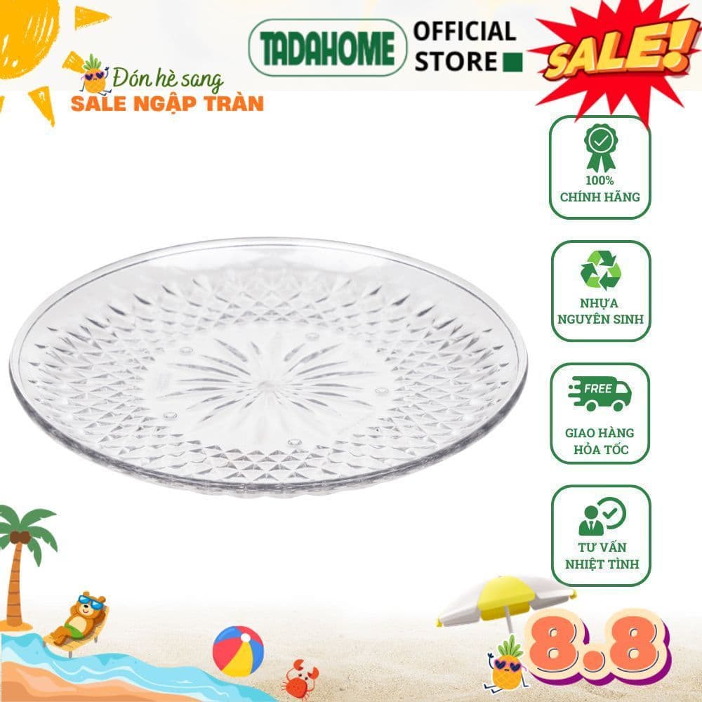 Combo Đĩa Kim Cương HOKORI Đĩa Nhựa 1290/1/2 Việt Nhật, Đĩa Đựng Thức Ăn Cao Cấp - TADAHOME