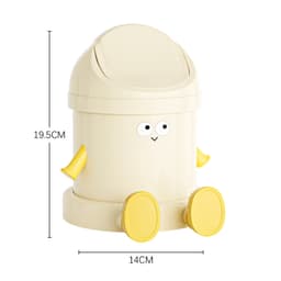 Thùng Rác Mini Để Bàn Nắp Lật Kèm Chân Kê Điện Thoại Thùng Rác Bàn Học Văn Phòng kdn1511 5