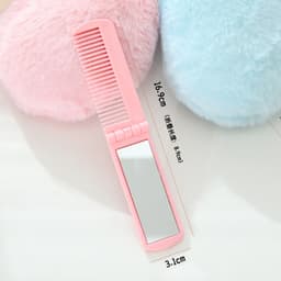 Lược chải tóc kèm gương gấp gọn Mini Gương Gấp Đơn Giản nhỏ gọn dễ dàng mang theo bỏ túi gd1511 6