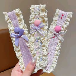 Băng đô (LOẠI1) buộc tóc rộng hoa dệt kim ngọt ngào, Băng đô cố định tóc gãy ma thuật cho bạn gái... 7