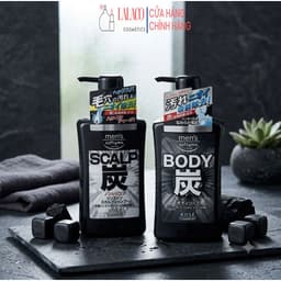 Dầu Gội, Sữa tắm Than Hoạt Tính Chăm Sóc Da Dầu Dành Cho Nam Softymo Kose Nhật Bản 550ml 1