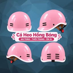 [ĐẠT CHUẨN AN TOÀN] Mũ Bảo Hiểm Cá Heo Nửa Đầu Nam Nữ Thời Trang Cute Nhiều Màu 5