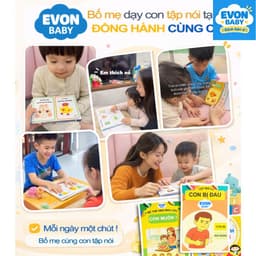Thẻ flash dạy bé tập nói EVON BABY - Giúp Bé Tập Nói Sớm - Mẹ hỏi bé - Ai ĐANG LÀM GÌ? 3