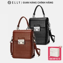[Tặng hộp 20.10] Túi xách nữ thời trang ELLY EL324 đeo chéo đeo vai xách tay da tổng hợp cao cấp chính hãng 1