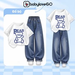 Đồ bộ bé trai BabyloveGO, set quần áo cho bé trai đi học, đi chơi phong cách Hàn Quốc 4