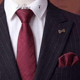 Cà Vạt Nam 8cm Lụa Chống Nhăn Đa Dạng Mẫu Mã - Leo Hoang 5