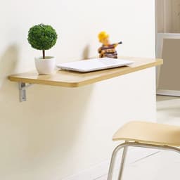 Bàn Làm Việc, Gấp Gọn, Treo Tường, Đa Năng Tiện Dụng, Bao Gồm Ke Gấp Và Phụ Kiện Lắp Ráp, Ốc Vít LUX18 9