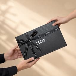 [4-25/9 TẶNG QUÀ TRUNG THU 599K] Hộp Quà Tặng Ví Dây Lưng LECOS LQ2 Đồng Bộ Đóng Hộp Cứng 4