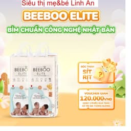 Combo 2 Bịch Bỉm Dán/ Bỉm Quần Beeboo Elite Thương Nhật Bản, Mềm Mịn, Thấm Hút 1500ml, Đủ Size XS/S/M/L/XL/2XL/3XL 1