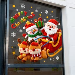 [HỎA TỐC] Decal Dán Kính ,Trang Trí Giáng Sinh Noel, NHẬN DECOR MẪU THEO YÊU CẦU 4