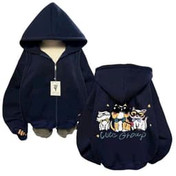 Áo Khoác Nỉ Form Boxy NeverMore Polime Chất Vải Nỉ Bông Form Unisex Nam Nữ - Màu xám đậm sau LƯNG 2