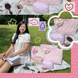 [TẶNG CHARM NƠ] Túi Tote Daisy Rosie Millie Chần Bông Bánh Bèo Xinh Xắn Đi Học Đi Làm T46 T47 T48 4