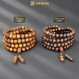Vòng Tay Gỗ Bách Xanh Mộc Châu 108 Hạt 6/8mm Chìm Nước VIP Thơm Ngọt Tự Nhiên | Vua Vòng Gỗ 3