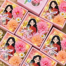 (Tặng đèn và thiệp) Set Hoa 20-11 tặng thầy cô Kèm ống phôi đựng tiền tặng Thầy Cô - Quà Tặng ý nghĩa hoa cúc tri ân 9