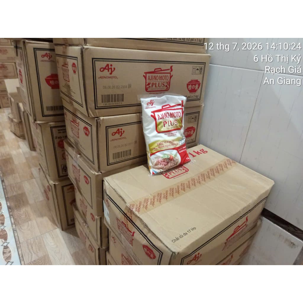 Nguyên Thùng 12 Gói Hỗn Hợp Tăng Vị Bột BỘT NGỌT AJINOMOTO PLUS 1kg Gói - Thùng