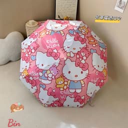 🌂 Ô (DÙ) GẤP GỌN HELLO KITTY – PHỤ KIỆN XINH XẮN CHO MỌI THỜI TIẾT 🌂 3