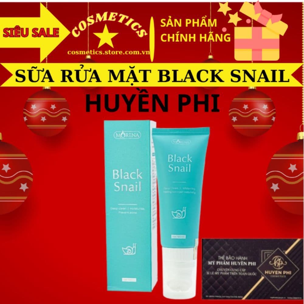 SỮA RỬA MẶT BLACK SNAIL Morena ( Huyền Phi )