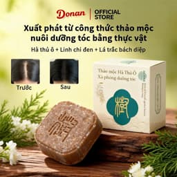 (Chính Hãng) Donan Xà phòng gội đầu - Làm sạch da đầu, giảm rụng tóc, kích thích mọc tóc mới, giúp tóc dày và chắc khỏe. 1
